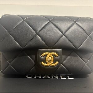 SOLD Black Quilted Leather Bag SOLD